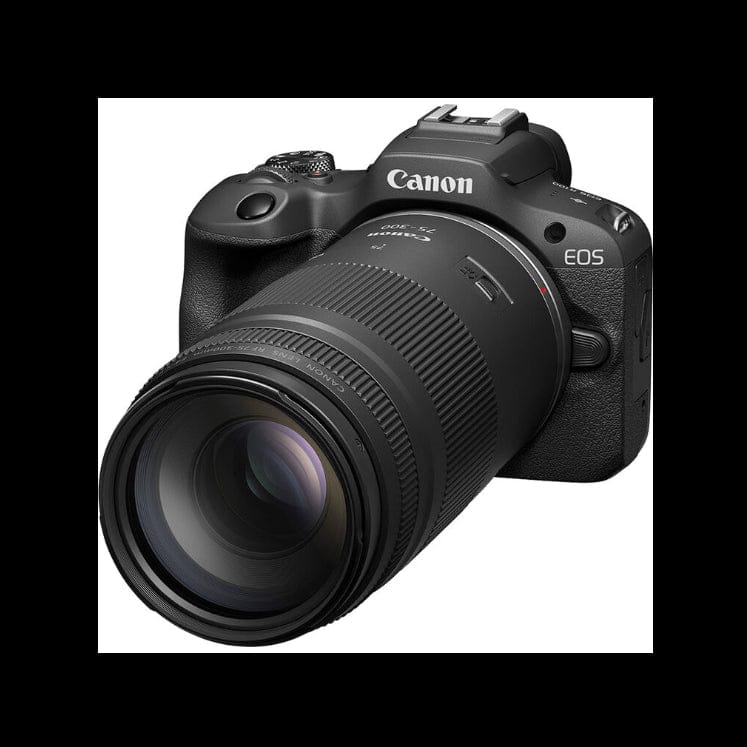 Canon Cameras & Photo:Lenses & Filters:Lenses Canon EOS R100 w/ RF-S18-45mm F4.5-6.3 IS STM, RF 75-300mm f/4-5.6 Lens & Case