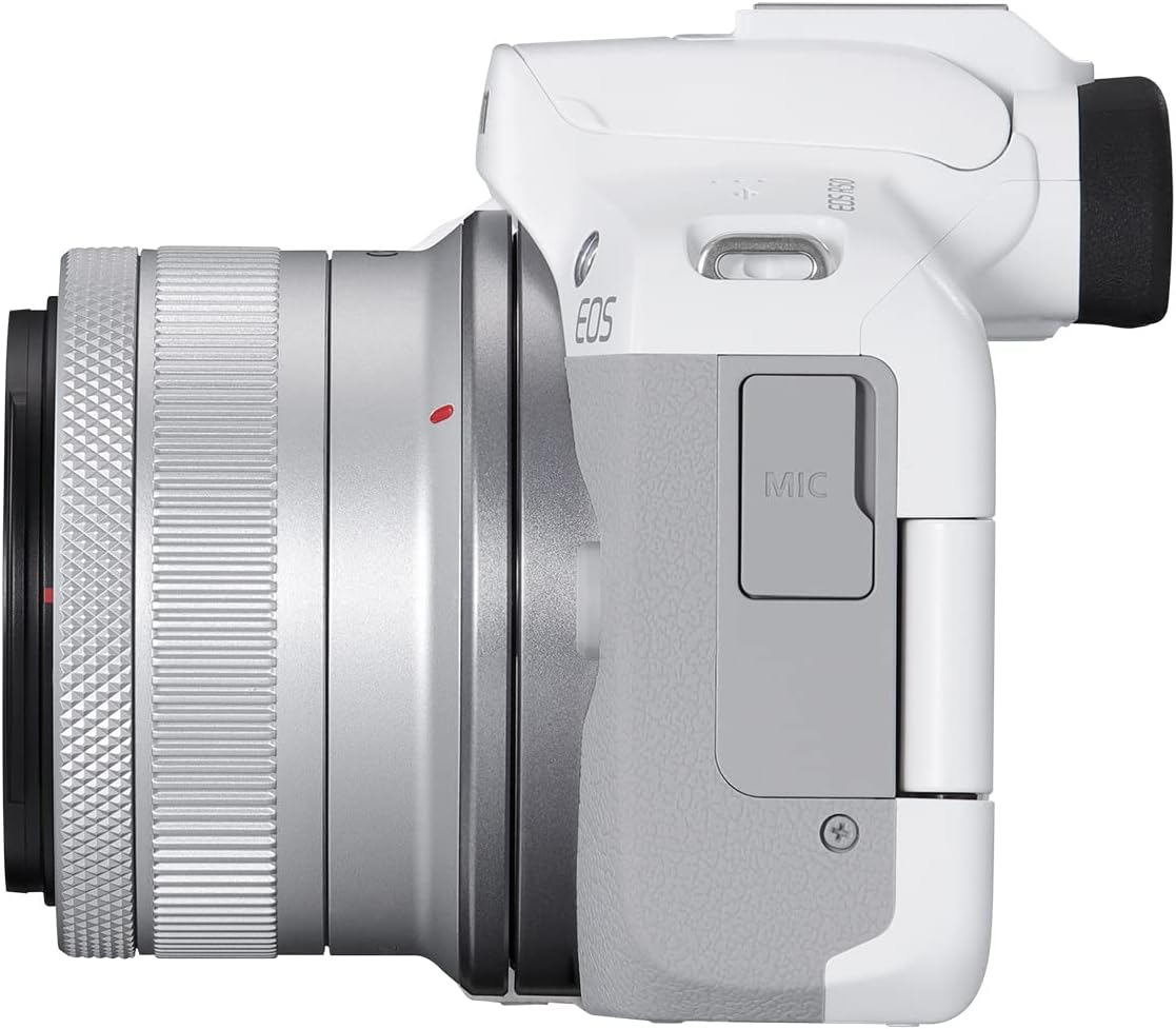 Canon Cameras & Photo:Lenses & Filters:Lenses Canon EOS R50 Mirrorless Camera with RF-S 18-45mm f/4.5-6.3 IS STM Lens (White)