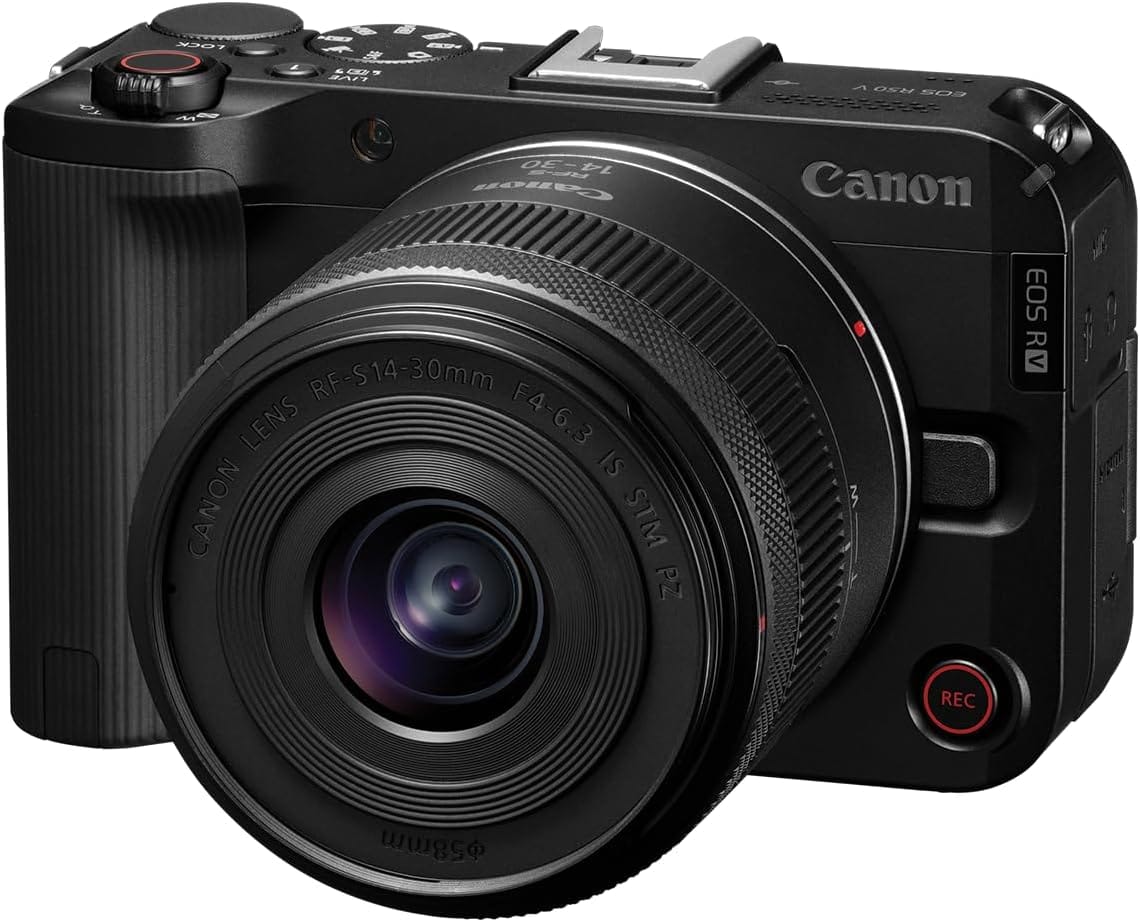 Canon Cameras & Photo:Lenses & Filters:Lenses Canon EOS R50 V Mirrorless Camera with 14-30mm f/4-6.3 Lens (Black)
