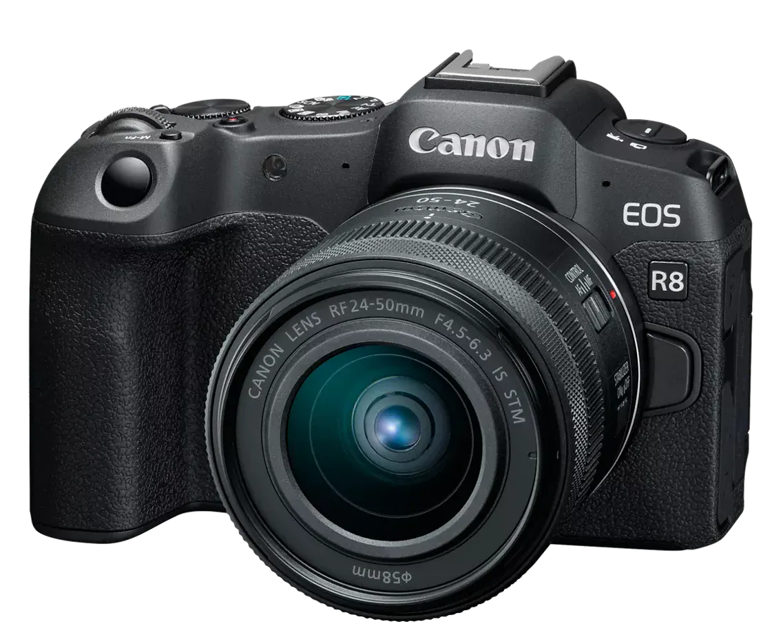 Canon Cameras & Photo:Lenses & Filters:Lenses Canon EOS R8 Mirrorless Cameras with RF24-50mm F4.5-6.3 IS STM Lens Kit