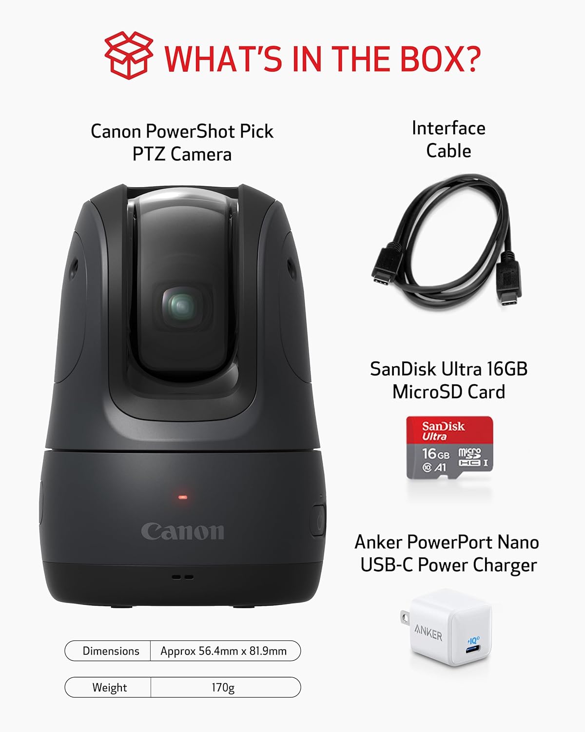 Canon Electronics > Camera & Optics > Cameras > Video Cameras Canon PowerShot PICK PTZ Camera (Black)