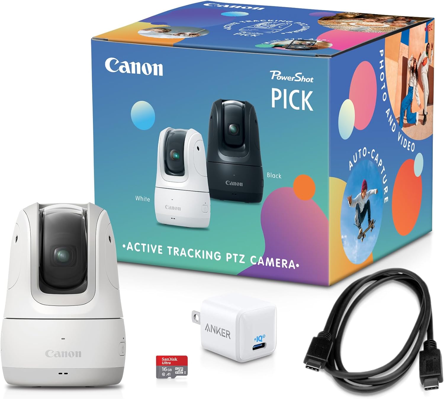 Canon Electronics > Camera & Optics > Cameras > Video Cameras Canon PowerShot PICK PTZ Camera (White)