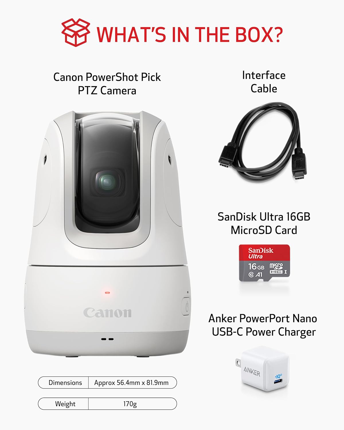 Canon Electronics > Camera & Optics > Cameras > Video Cameras Canon PowerShot PICK PTZ Camera (White)