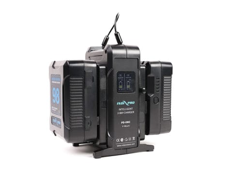 Indipro IndiPRO Tools 2x Micro-Series 98Wh V-Mount Li-Ion Batteries w 2 Batt Charger Kit