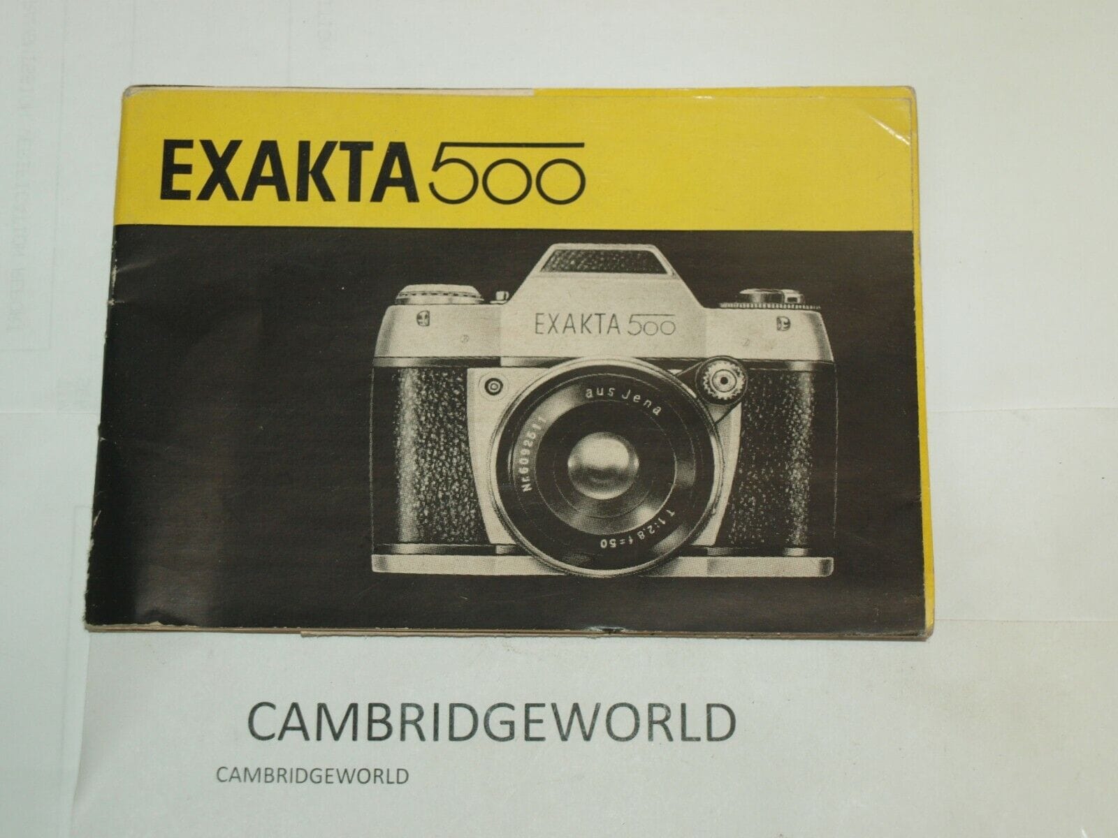 Exakta Cameras & Photo:Camera Manuals & Guides EXAKTA  500  CAMERA INSTRUCTION MANUAL GUIDE USERS BOOK NEW GENUINE ORIGINAL
