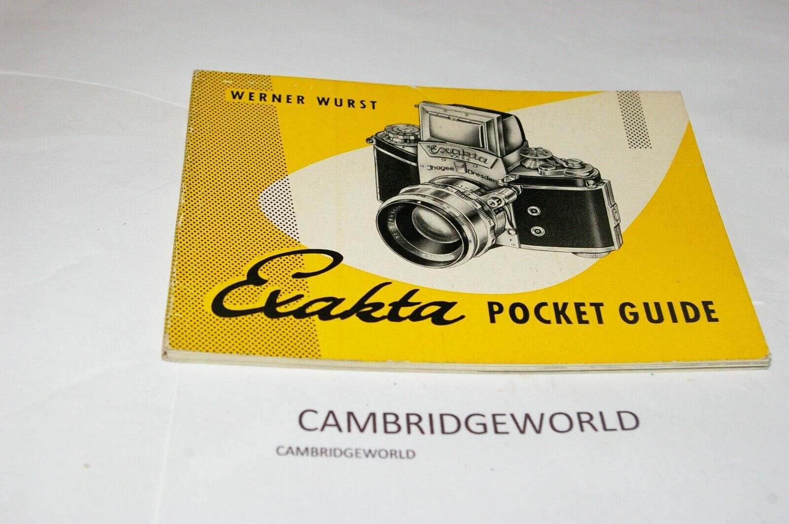 Exakta Cameras & Photo:Camera Manuals & Guides EXAKTA  POCKET GUIDE CAMERA MANUAL70 PAGE GUIDE BOOK NEW by WERNER WURST