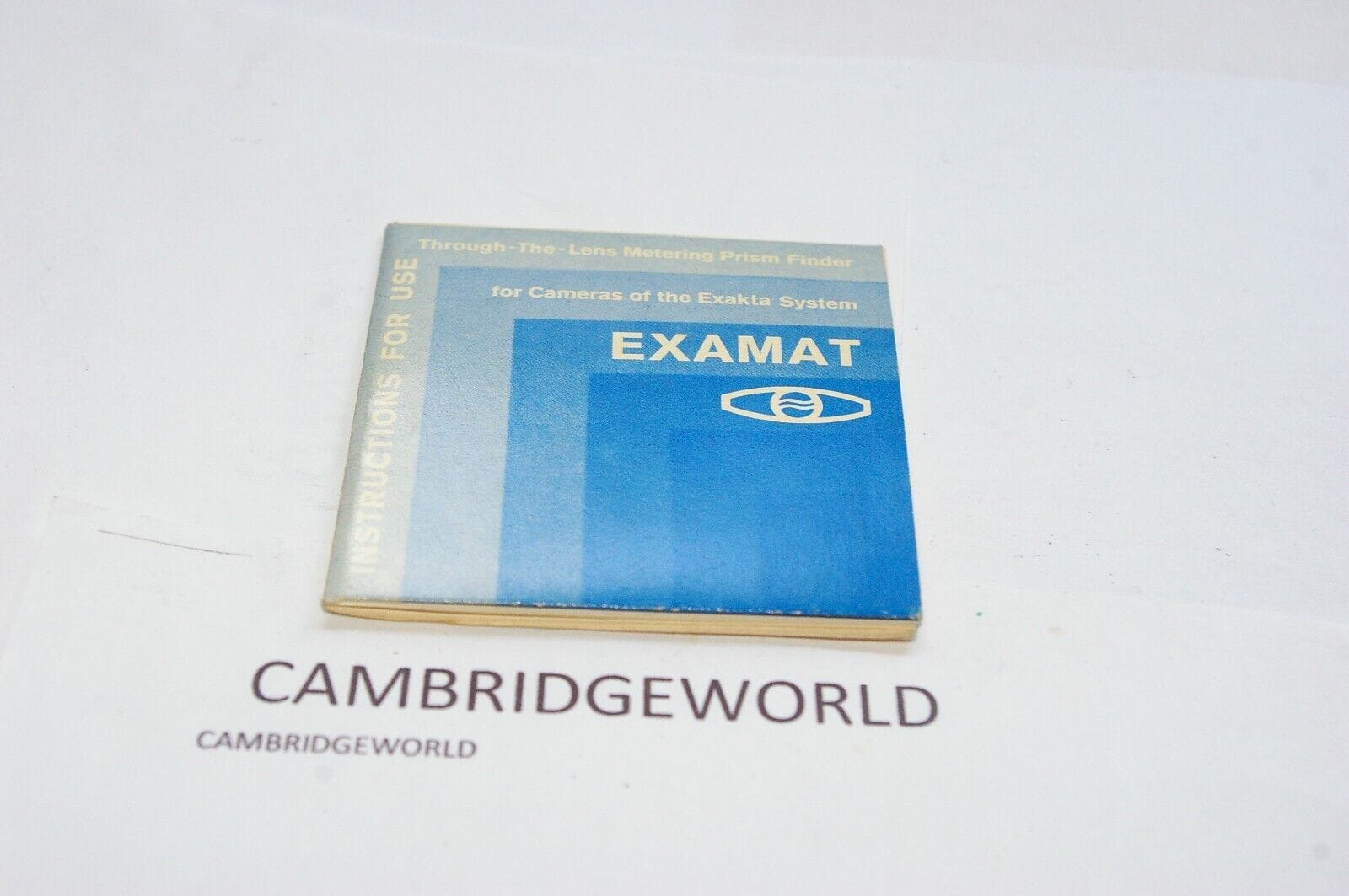 Exakta Cameras & Photo:Camera Manuals & Guides EXAMAT EXAKTA TTL METER PRISM VIEWFINDER INSTRUCTION MANUAL GUIDE BOOK GENUINE