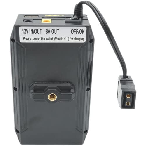 Indipro IndiPRO Tools Porta-Pak Battery with D-Tap Output & Charger (8V/12V) (1/4-20" Adapter)