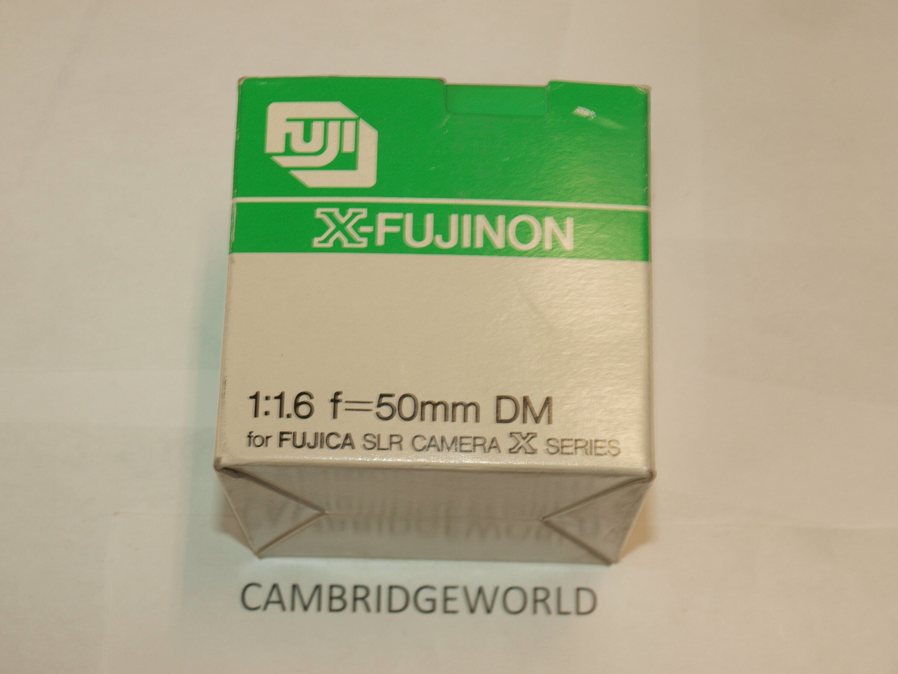 Fujifilm NEW old stock Fuji Fujifilm Fujica 50mm f1.6 DM Fujinon X lens in the original factory box
