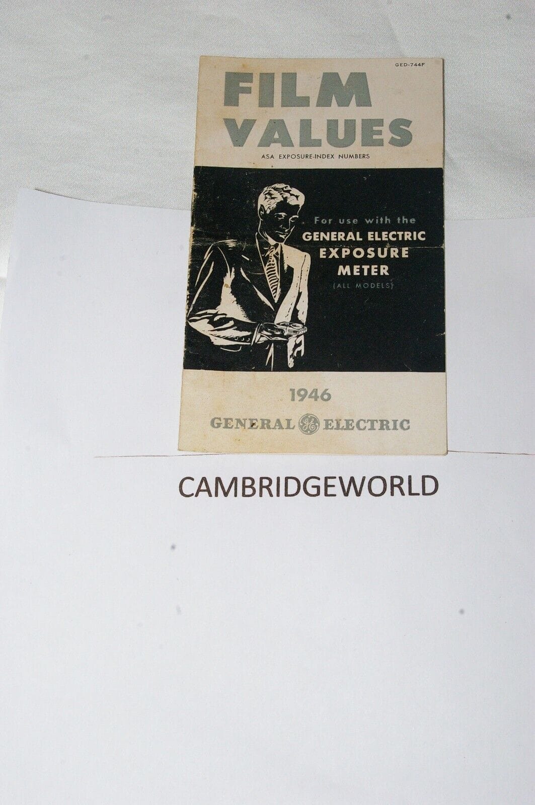 GE Cameras & Photo:Lighting & Studio:Light Meters GE GENERAL ELECTRIC EXPOSURE LIGHT METER FILM VALUES 1946 12 PAGE BOOKLET