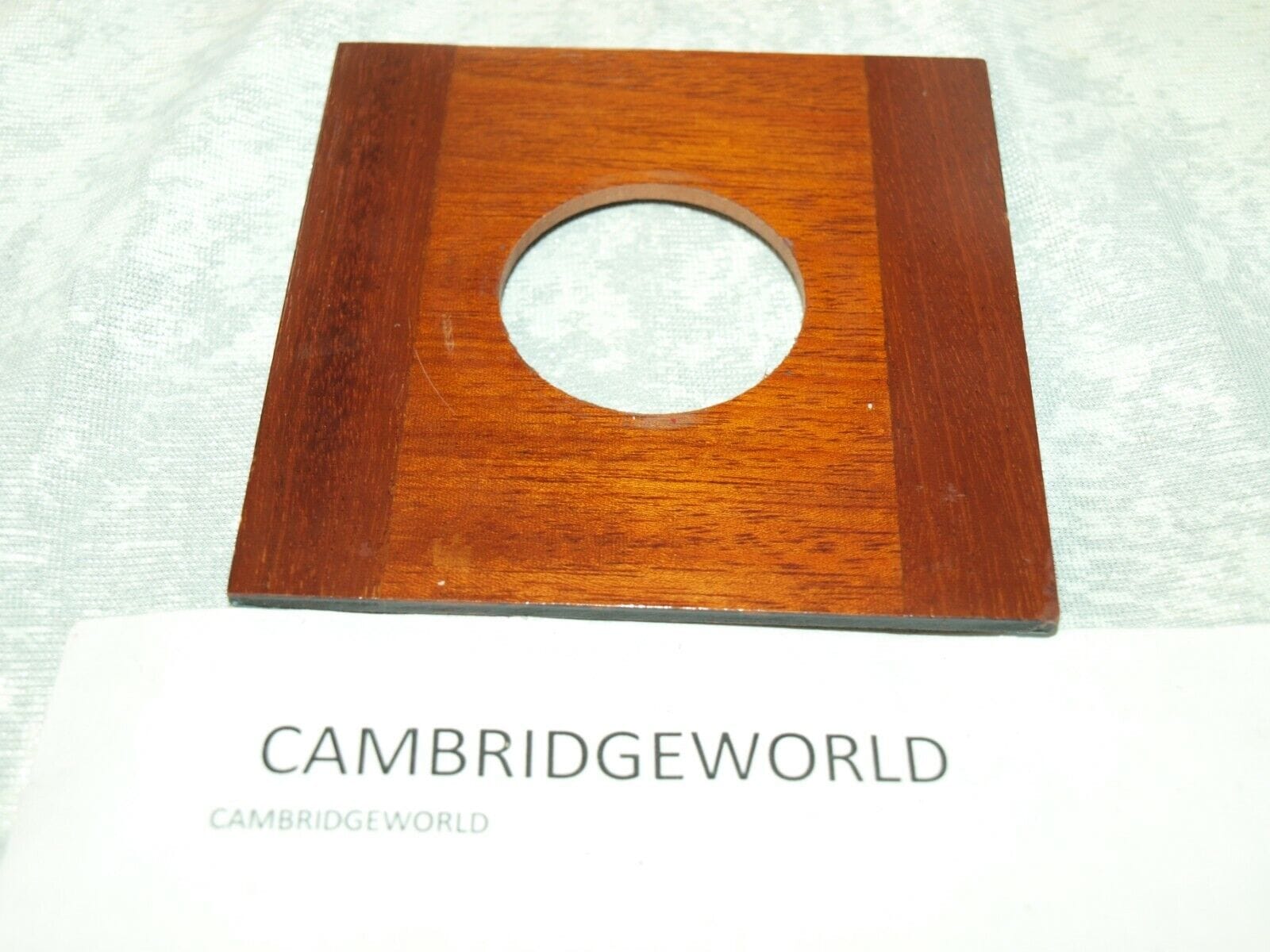 Generic Cameras & Photo:Vintage Movie & Photography:Vintage Parts & Accessories WOODEN 4X4"  CAMERA LENS BOARD 41mm OPENING NEW OLD STOCK