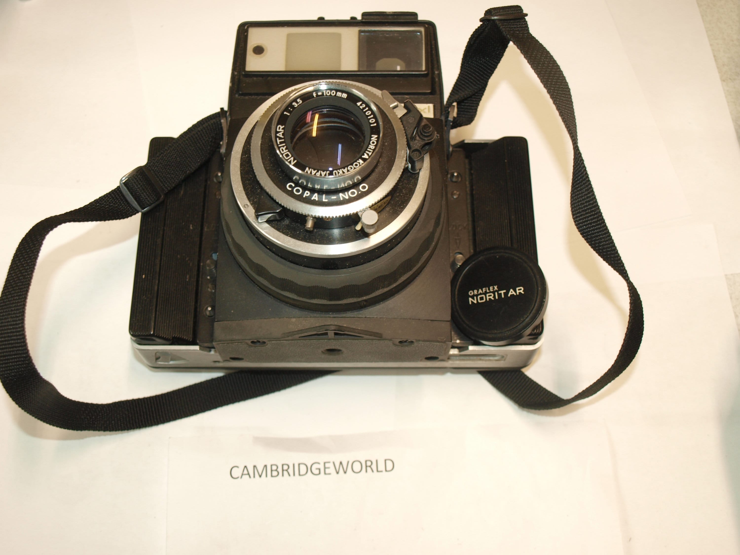 Graflex Graflex XL medium format camera with 100mm f3.5 Noritar lens and Polaroid back