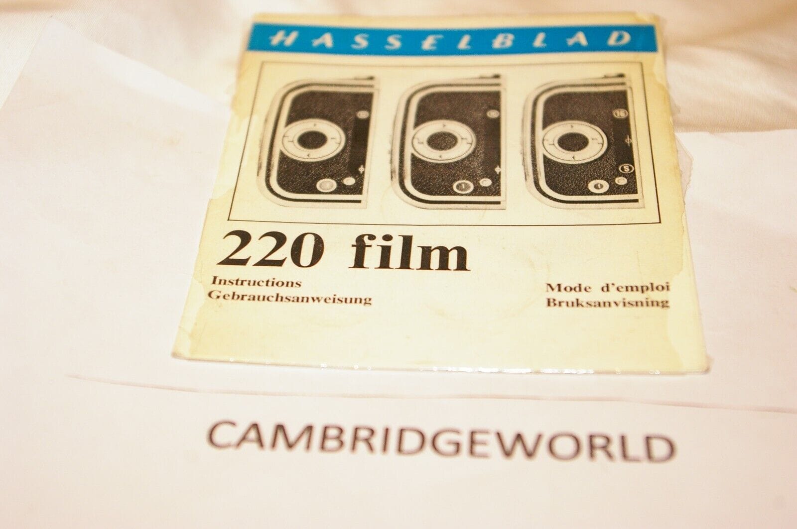 Hasselblad Cameras & Photo:Camera Manuals & Guides HASSELBLAD 220 FILM HOLDER MAGAZINE BACK INSTRUCTION MANUAL GUIDE BOOK ORIGINAL