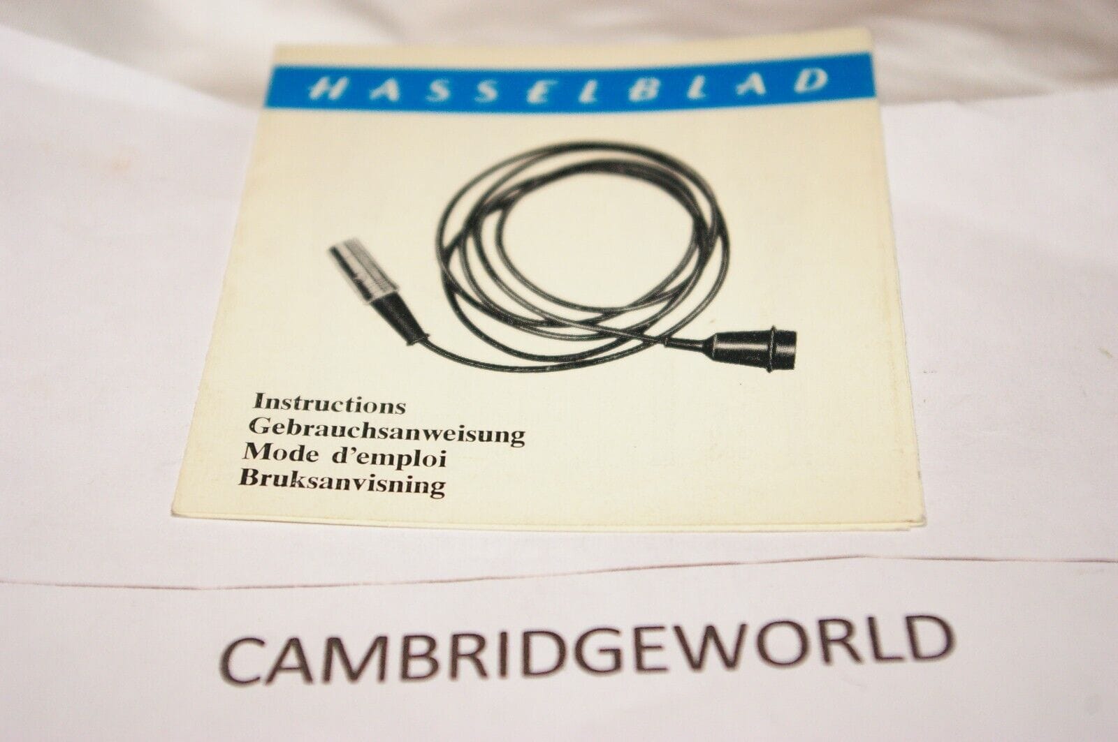 Hasselblad Cameras & Photo:Camera Manuals & Guides HASSELBLAD CONNECTING CORDS LK 150  500  INSTRUCTION MANUAL GUIDE BOOK ORIGINAL