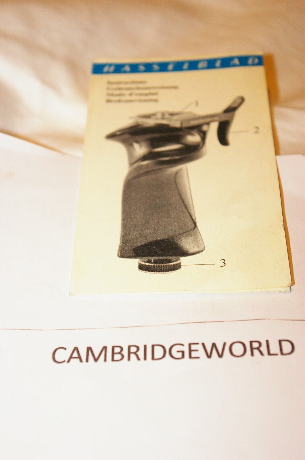 Hasselblad Cameras & Photo:Camera Manuals & Guides HASSELBLAD PISTOL GRIP  INSTRUCTION MANUAL GUIDE BOOK ORIGINAL