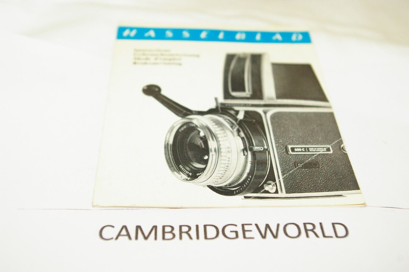 Hasselblad Cameras & Photo:Camera Manuals & Guides HASSELBLAD QUICK FOCUSING HANDELS  INSTRUCTION MANUAL GUIDE BOOK ORIGINAL