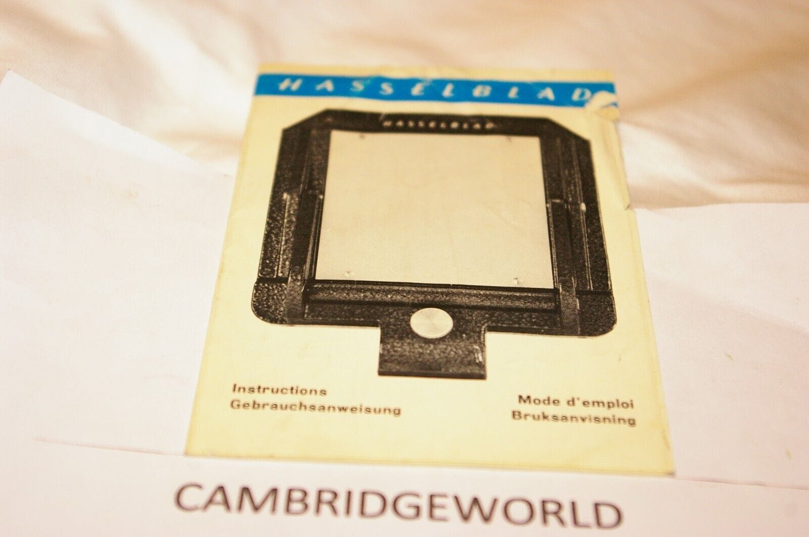 Hasselblad Cameras & Photo:Camera Manuals & Guides HASSELBLAD TRANSPARENCY COPY HOLDER  INSTRUCTION MANUAL GUIDE BOOK ORIGINAL