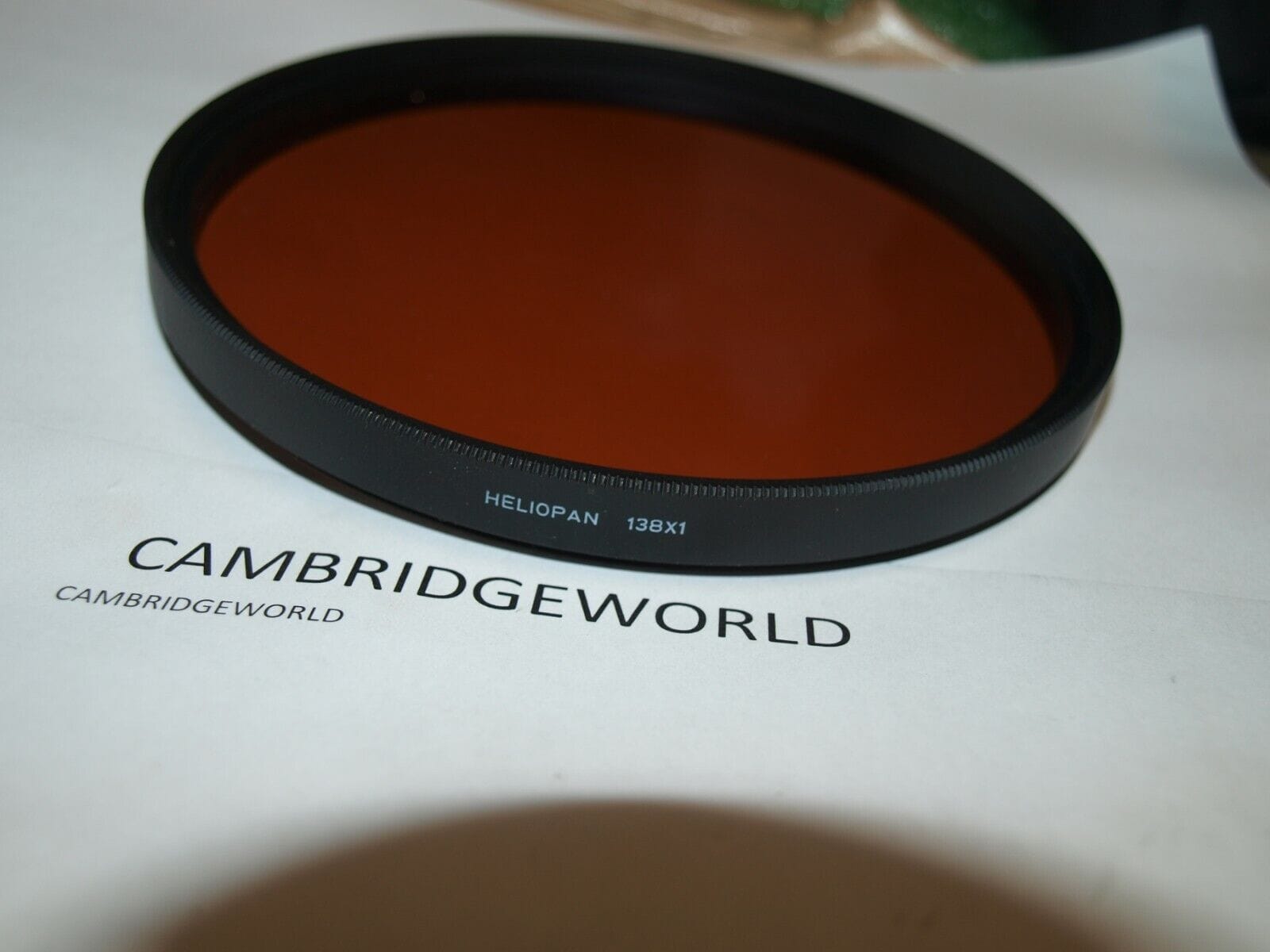 Heliopan Cameras & Photo:Lenses & Filters:Filters Heliopan 138mm GENUINE ORIGINAL HELIOPAN BRAND Screw in OPTICAL Glass Filter