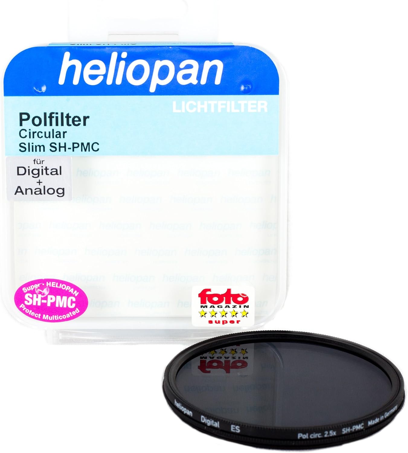 Heliopan Heliopan 46mm Circular Polarizer SH-PMC Filter with specialty Schott glass in floating brass ring  (704646)
