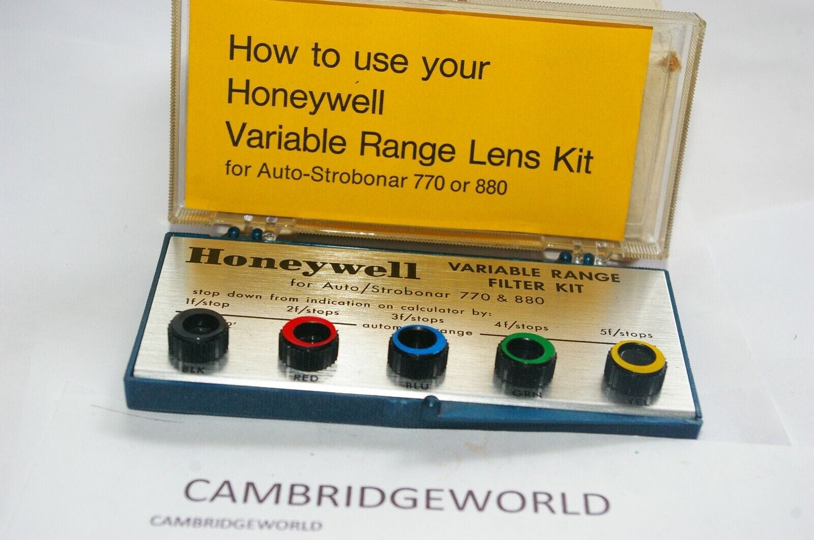 Honeywell Cameras & Photo:Vintage Movie & Photography:Vintage Parts & Accessories HONEYWELL VARIABLE RANGE FILTER KIT for STROBONAR 770 & 880 NEW OLD STOCK in BOX