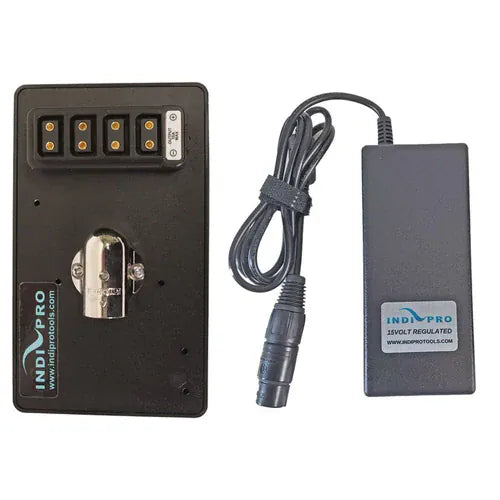 Indipro IndiPRO Tools 15V (10A) A/C Power Supply w/ Gold Mount Battery Eliminator Plate Bundle
