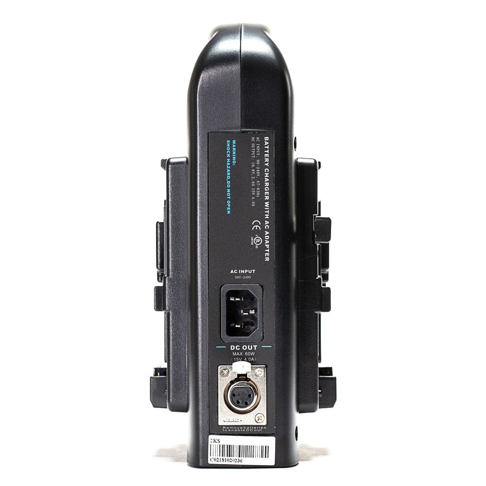 Indipro IndiPRO 2 x Kratos 99Wh V-Mount Li-Ion Batteries and Dual V-Mount Charger Kit with 4-Pin XLR Power Output
