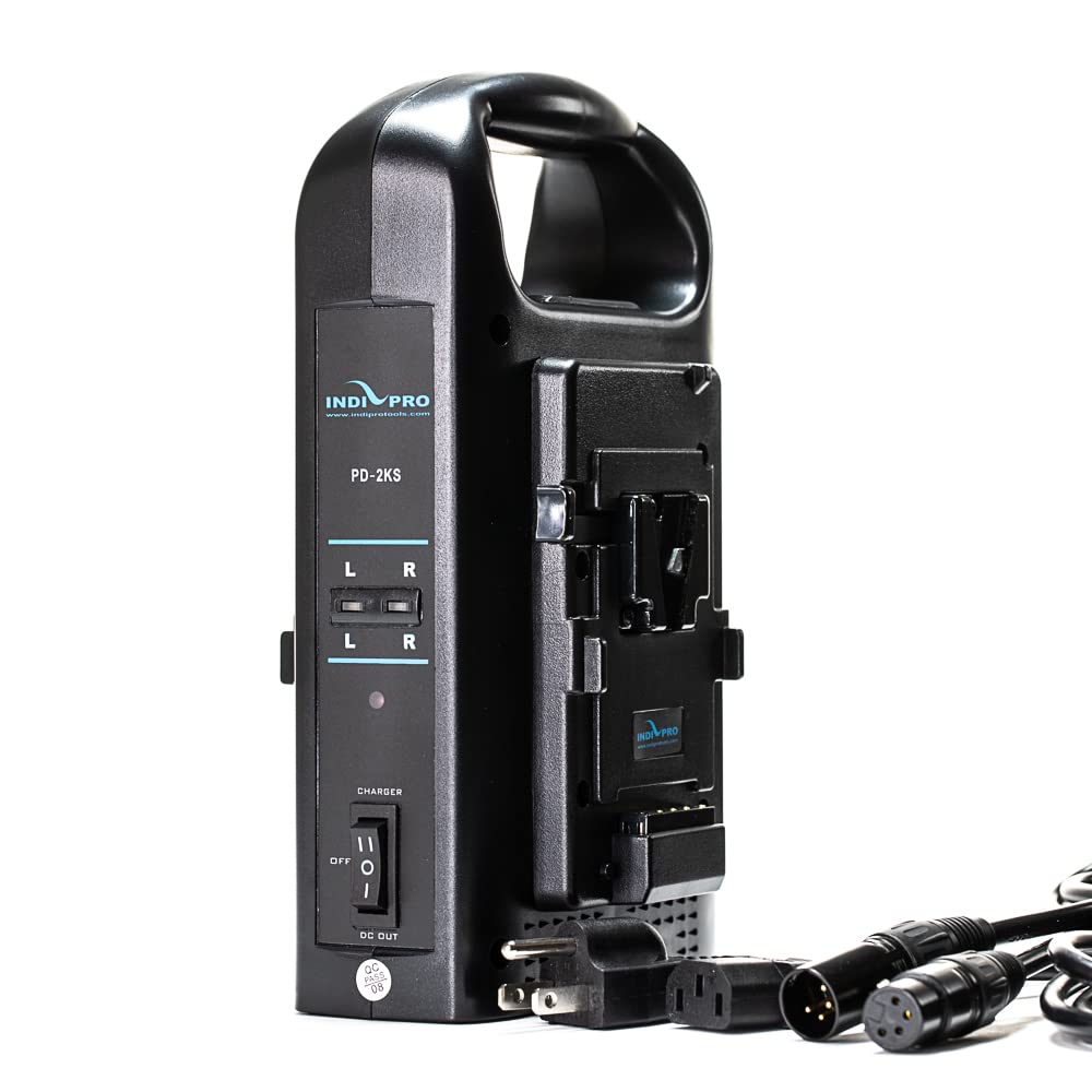 Indipro Indipro Dual V-Mount Battery Charger with XLR Output