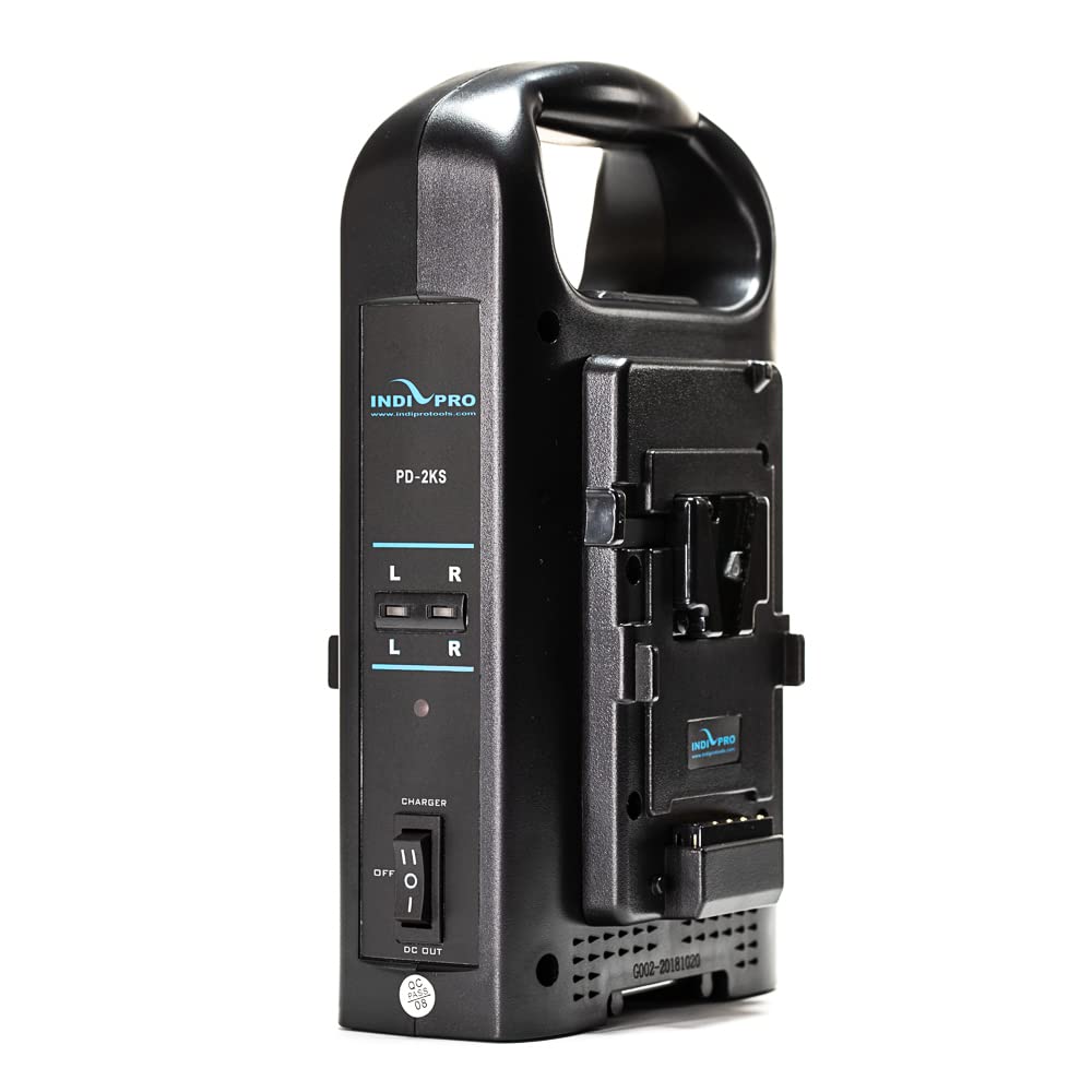 Indipro Indipro Dual V-Mount Battery Charger with XLR Output
