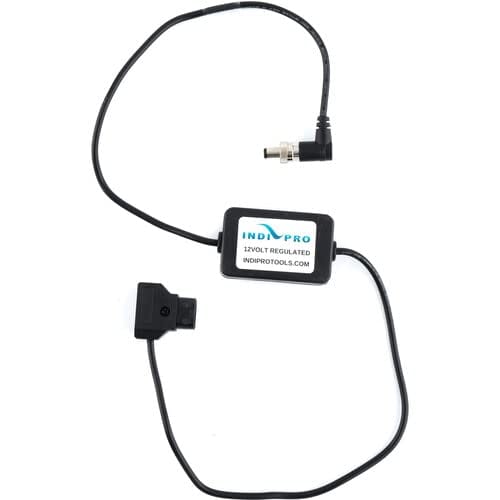 Indipro IndiPRO Tools 12V D-Tap to Locking Right Angle 2.5mm Connector for ATEM Mini Switcher (24")