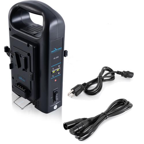 Indipro IndiPRO Tools 2 x Micro-Series 98Wh Li-Ion V-Mount Batteries with Dual V-Mount Battery Charger Kit