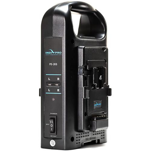 Indipro IndiPRO Tools 2x Micro-Series 270Wh V-Mount Li-Ion Batteries and Dual V-Mount Battery Charger Kit