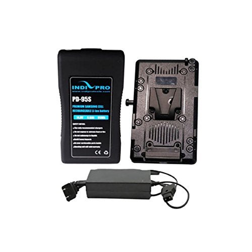 Indipro IndiPRO Tools 95Wh V-Mount Battery, Charger & Plate Kit for Blackmagic URSA