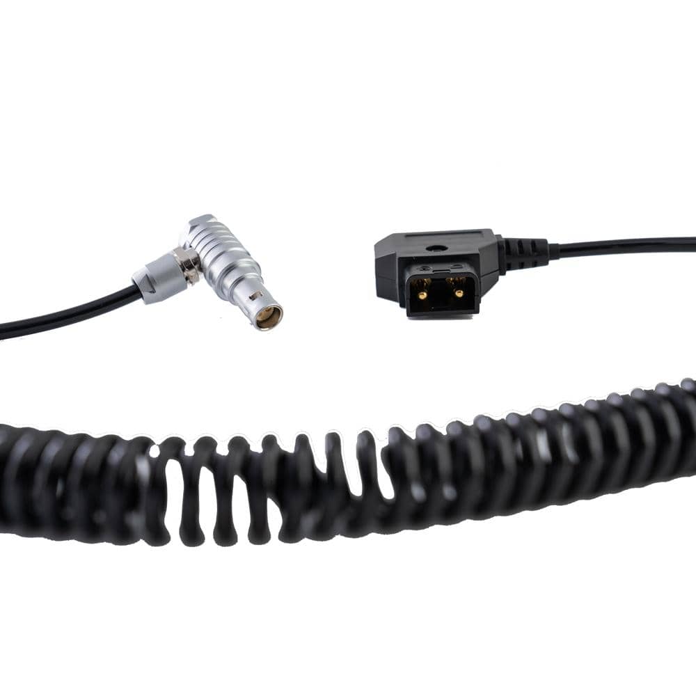 Indipro IndiPro Tools CDTRDK Coiled D-Tap to 2-Pin LEMO-Type Power Cable for RED KOMODO (12-36")