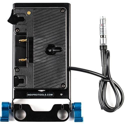 Indipro IndiPro Tools CPG300 Gold Mount Battery Adapter Plate with LEMO Type Cable for Canon C300 Mark II w/ 15mm Rod System (24")