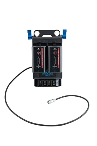 Indipro IndiPRO Tools Dual NP-F Power System w/ 15mm Rod Mount for BMPCC 4K/6K (w/ 4x D-Tap Outputs)