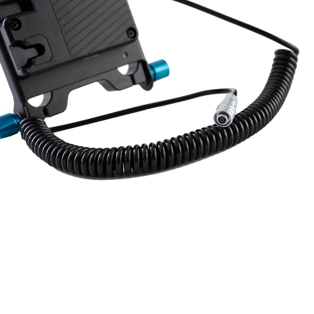 Indipro IndiPro Tools GMCB46K Gold Mount Battery Plate with 15mm Rod Mount with Coiled Cable for BMPCC 4K/6K (18-40")