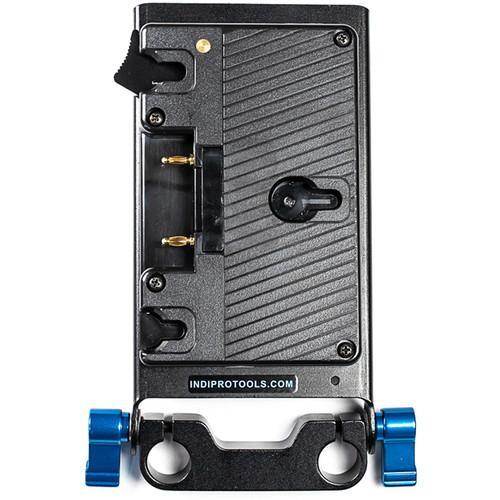 Indipro IndiPro Tools GMP15MM Gold Mount Battery Adapter Plate with D-Tap Output and 15mm Rod System