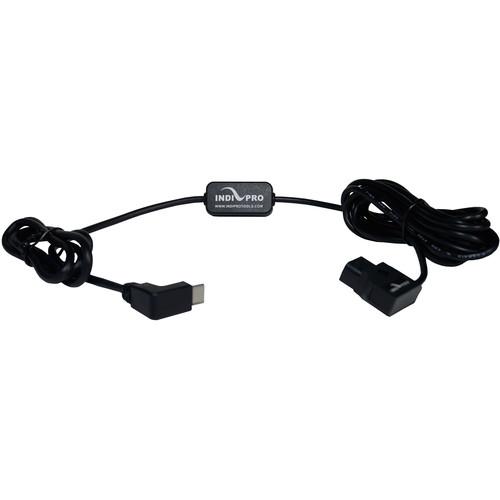 Indipro IndiPro Tools GP5DT10 D-Tap to Regulated Right Angle USB Type C Connector for GoPro HERO 5/6/7/8 (10', Regulated)