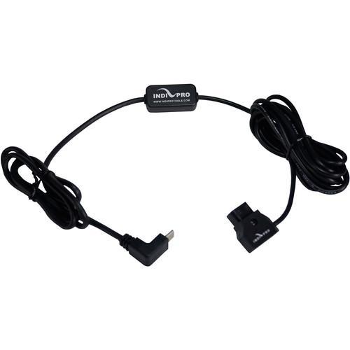Indipro IndiPro Tools GP5DT10 D-Tap to Regulated Right Angle USB Type C Connector for GoPro HERO 5/6/7/8 (10', Regulated)