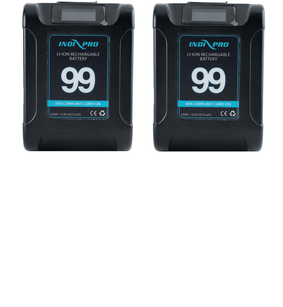 Indipro IndiPRO Tools Micro Alpha Series V-Mount 99Wh Battery (Black Color) BLMAV99