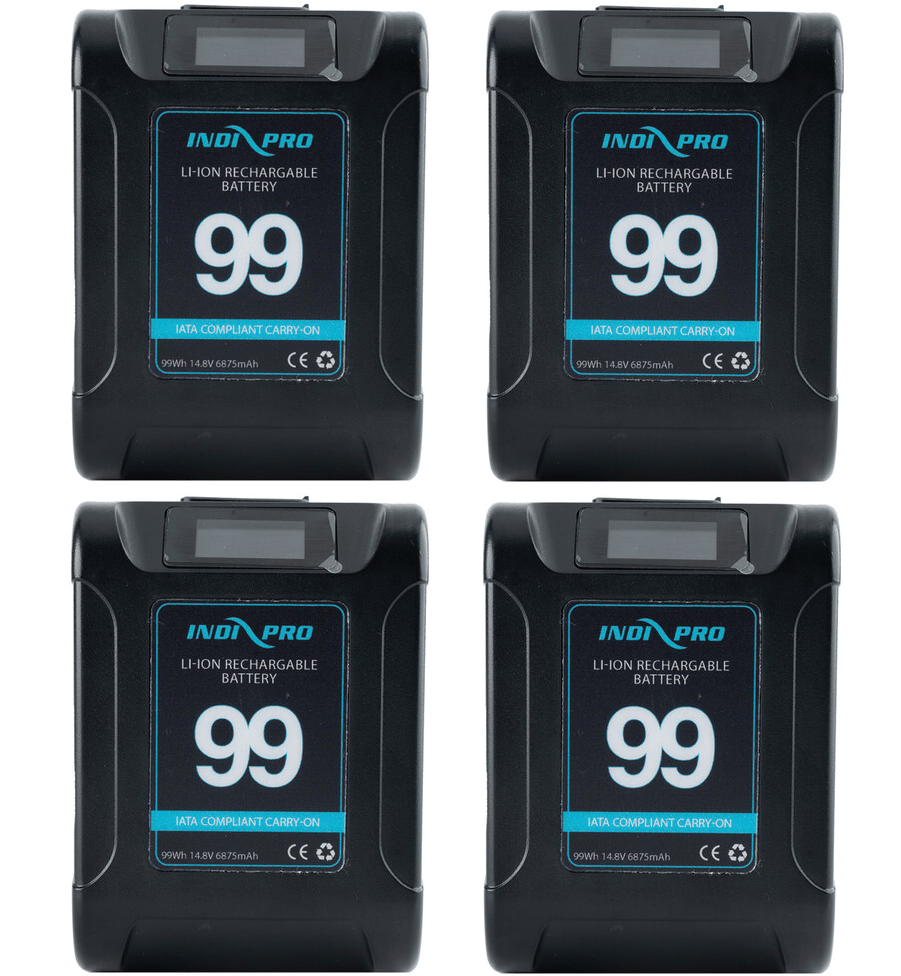 Indipro IndiPRO Tools Micro Alpha Series V-Mount 99Wh Battery (Black Color) BLMAV99