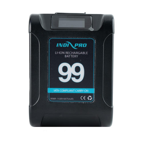 Indipro IndiPRO Tools Micro Alpha Series V-Mount 99Wh Battery (Black Color) BLMAV99