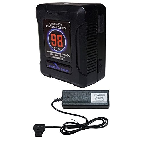 Indipro IndiPRO Tools Micro-Series 98Wh Li-Ion Gold-Mount Batt w D-Tap Pro Charger Kit