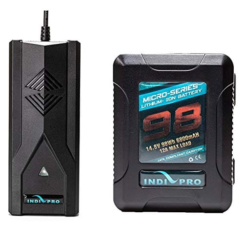 Indipro IndiPRO Tools Micro-Series 98Wh V-Mount Li-Ion Battery and D-Tap Pro Battery Supercharger Kit
