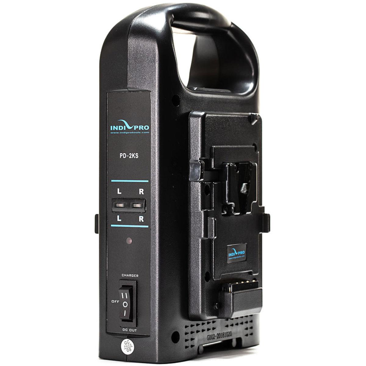 Indipro IndiPro Tools PD2BCH Dual V-Mount Battery Charger with XLR Output