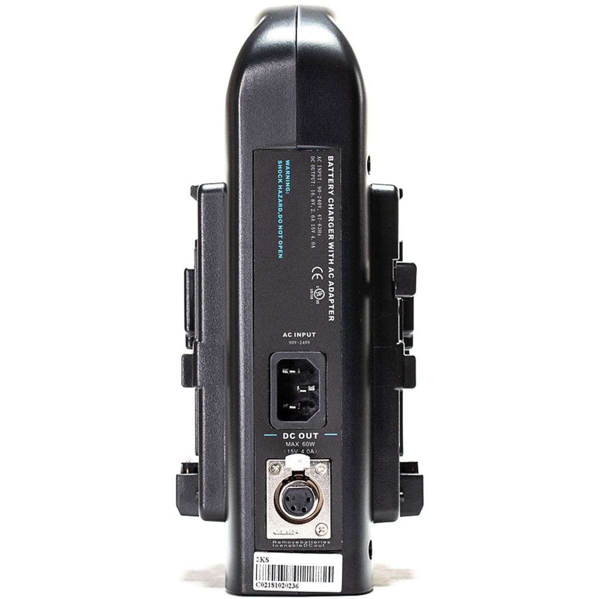 Indipro IndiPro Tools PD2BCH Dual V-Mount Battery Charger with XLR Output
