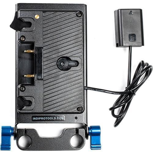 Indipro IndiPro Tools PDGA7 Gold Mount Battery Adapter Plate with Sony NP-FW50 Type Dummy Battery (24")