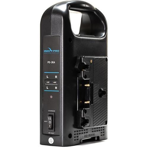 Indipro IndiPro Tools PDGM2BC Dual Gold-Mount Battery Charger with XLR Output