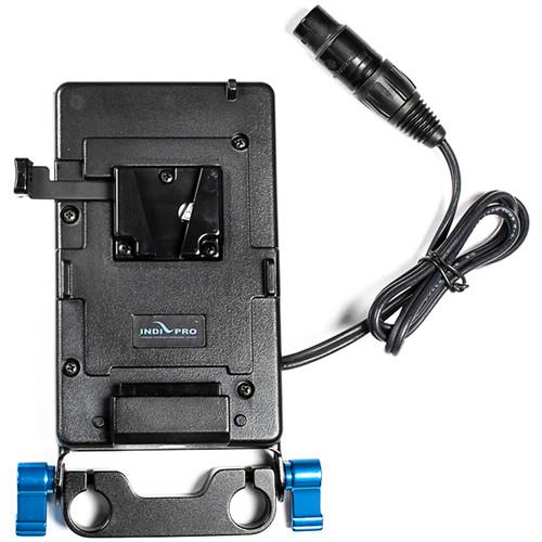 Indipro IndiPro Tools PDV4XLR V-Mount Battery Adapter Plate with 4-Pin Neutrik XLR Connector w/ 15mm Rod System (24")