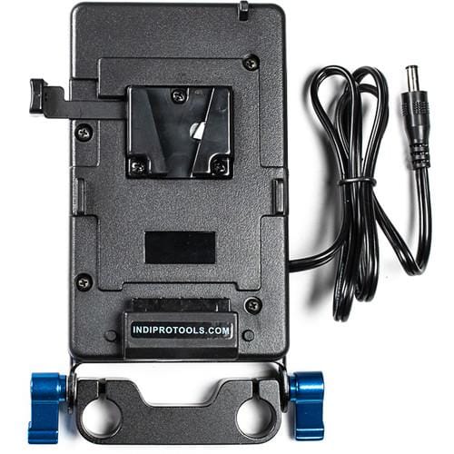 Indipro IndiPro Tools PDVBM4K V-Mount Battery Adapter Plate for Blackmagic 4K Cinema Camera w/ 15mm Rod System (24")